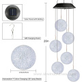 Solar-Powered Color-Changing Ball Wind Chimes for Parties